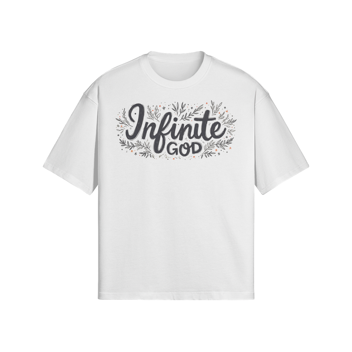 Infinite God Unisex Oversized Snow Wash T-shirt