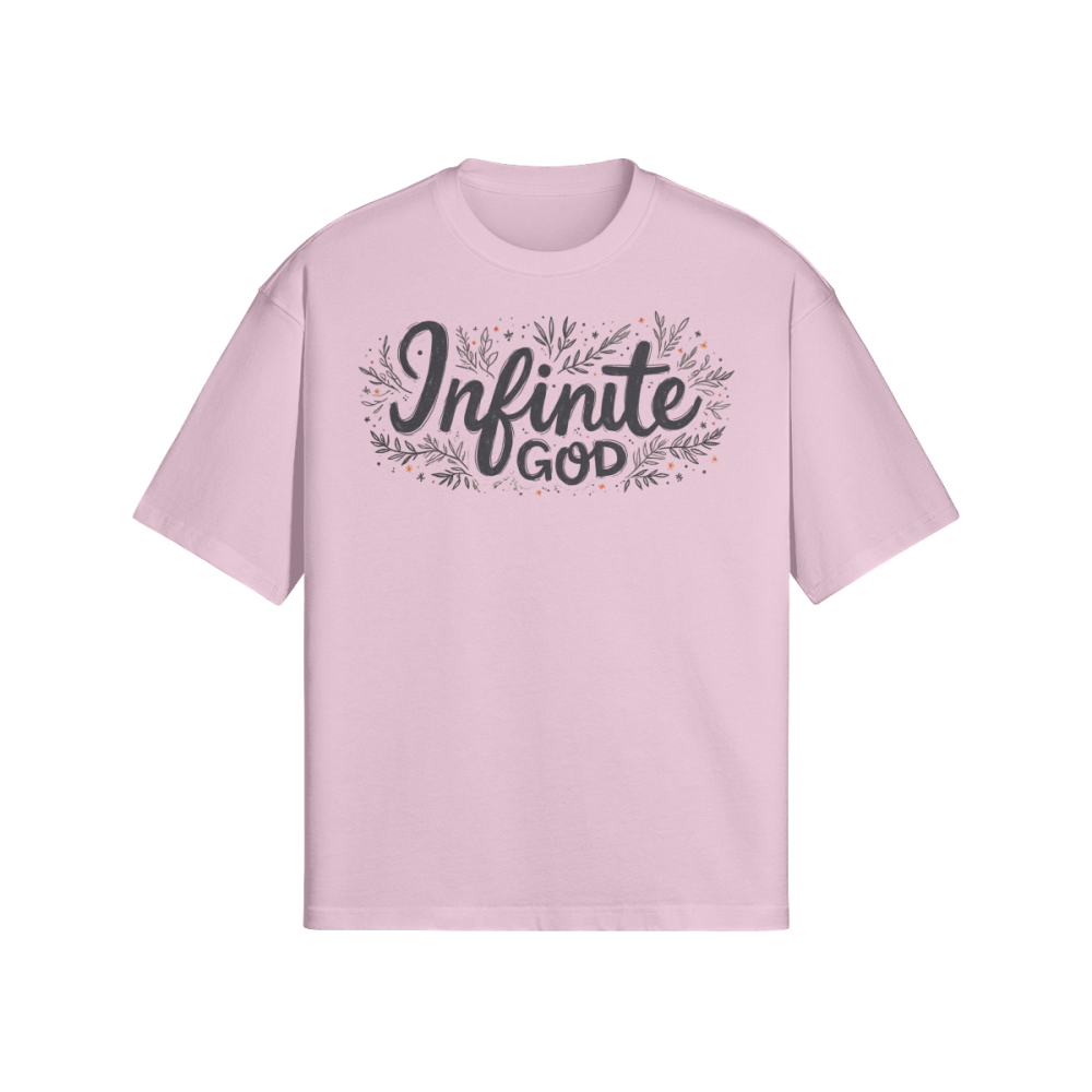 Infinite God Unisex Oversized Snow Wash T-shirt - Image 7