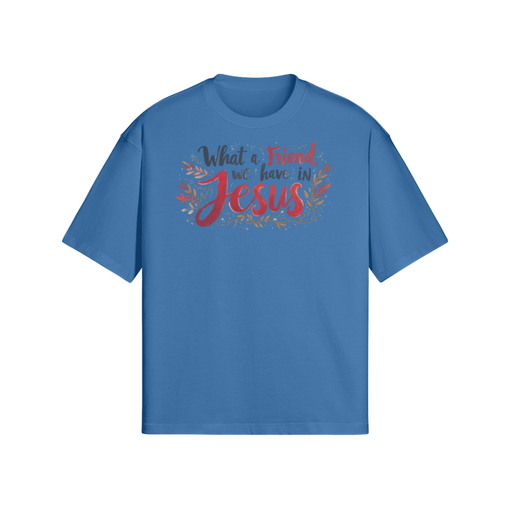 Jesus Unisex Oversized Snow Wash T-shirt - Image 8