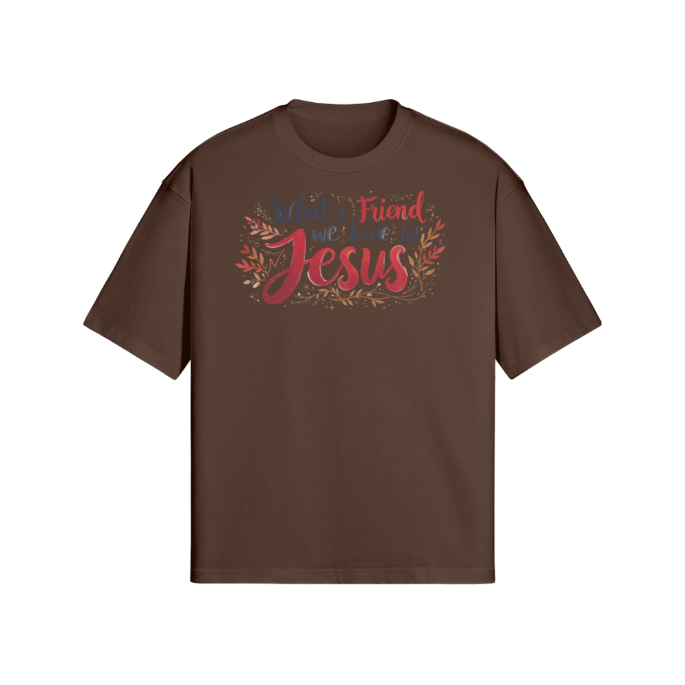 Jesus Unisex Oversized Snow Wash T-shirt - Image 4