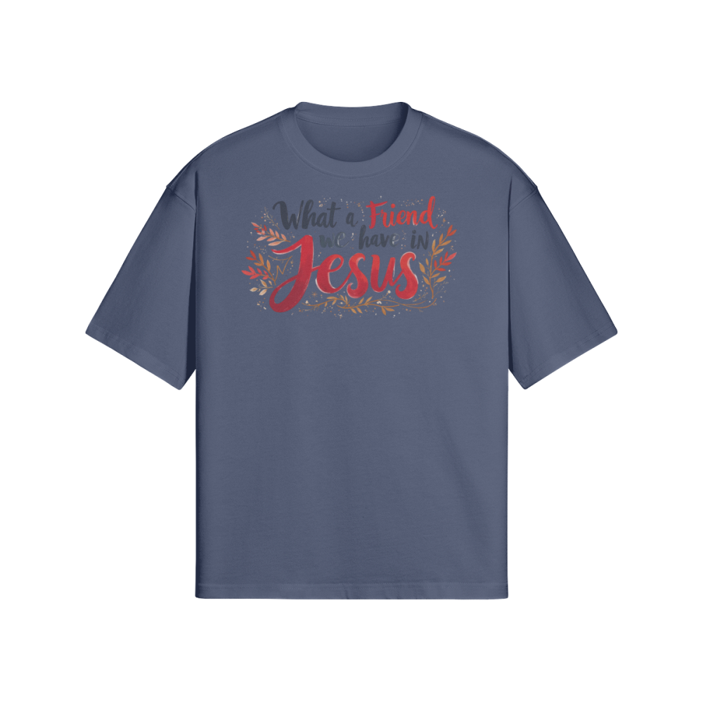 Jesus Unisex Oversized Snow Wash T-shirt - Image 6