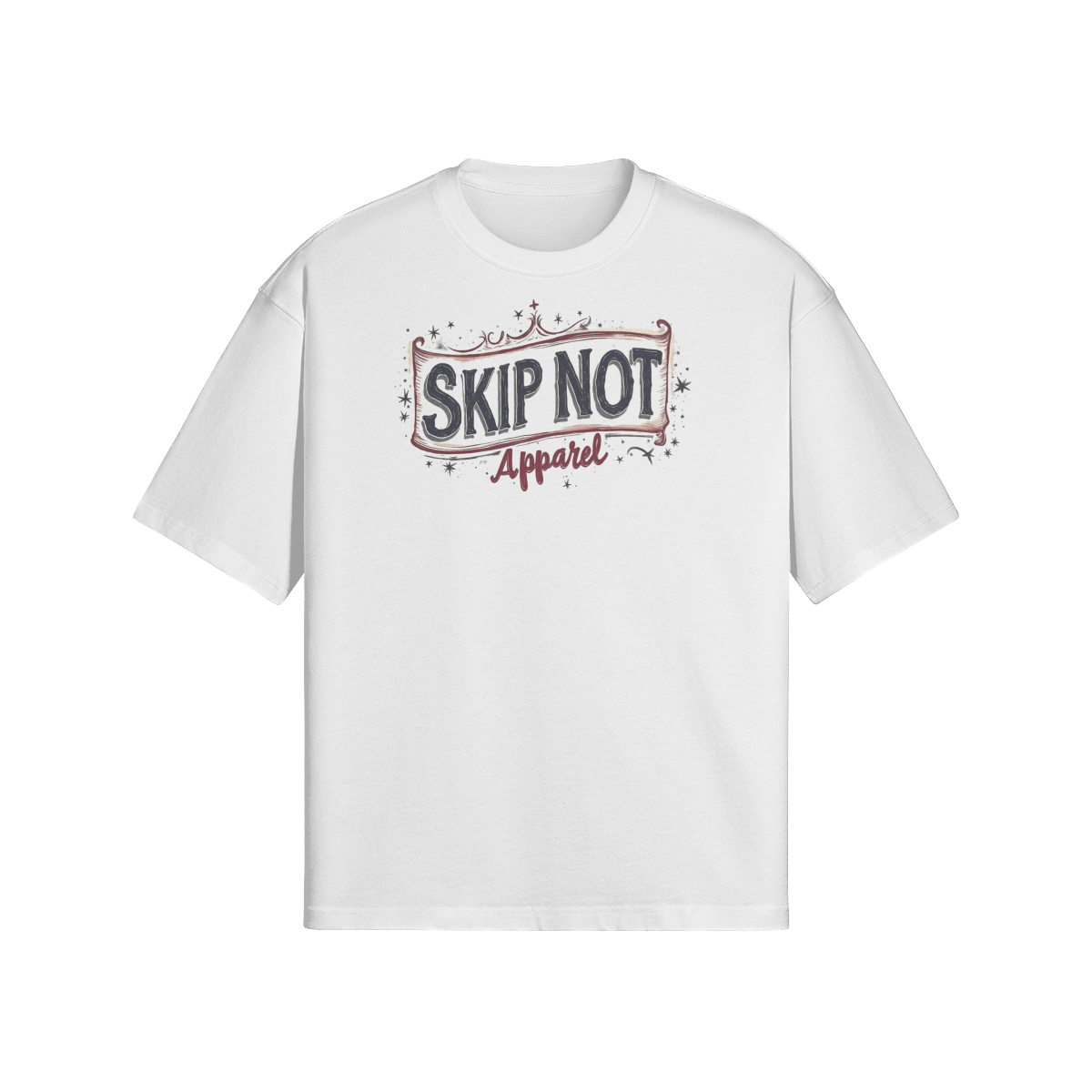 Skip Not Unisex Oversized Snow Wash T-shirt