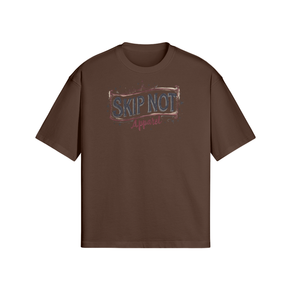 Skip Not Unisex Oversized Snow Wash T-shirt - Image 4