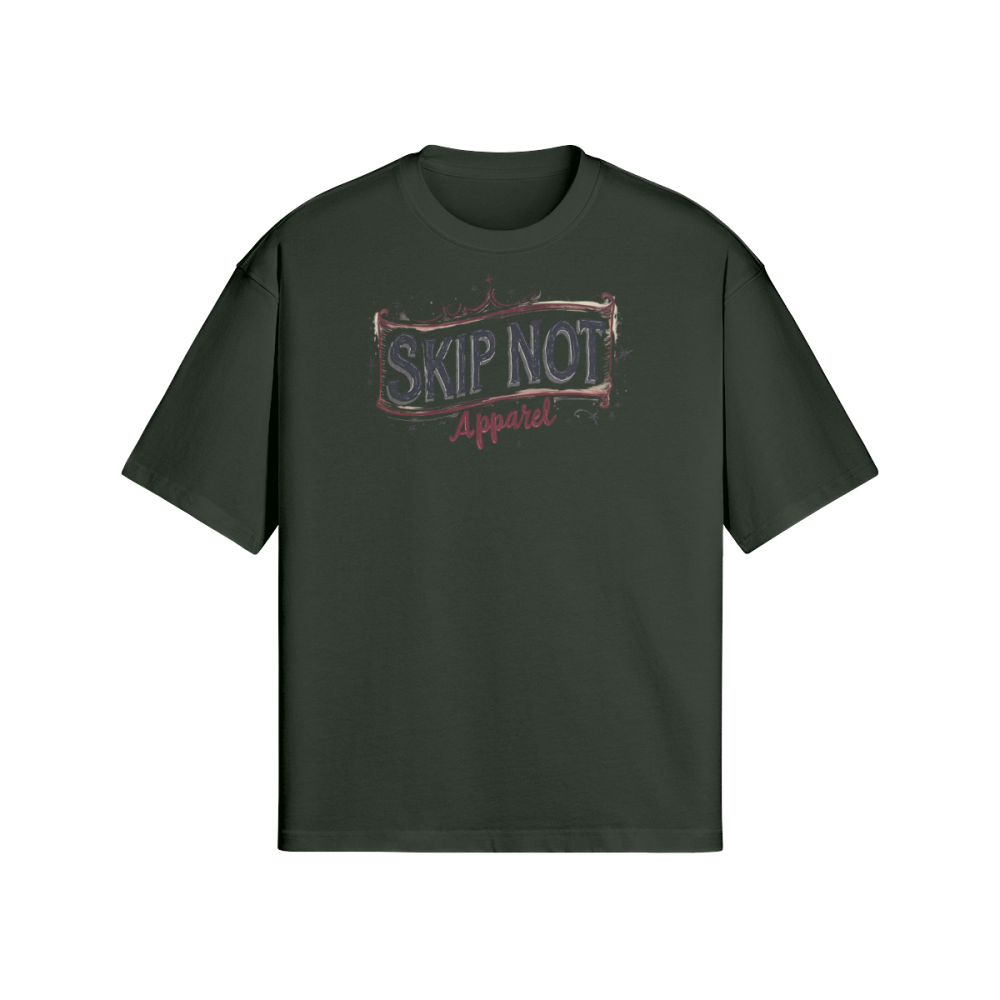 Skip Not Unisex Oversized Snow Wash T-shirt - Image 3