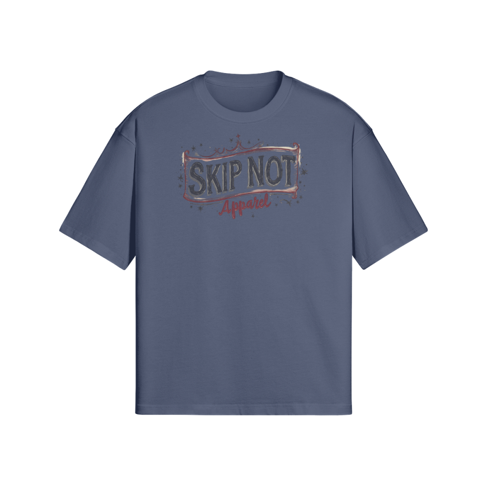 Skip Not Unisex Oversized Snow Wash T-shirt - Image 6