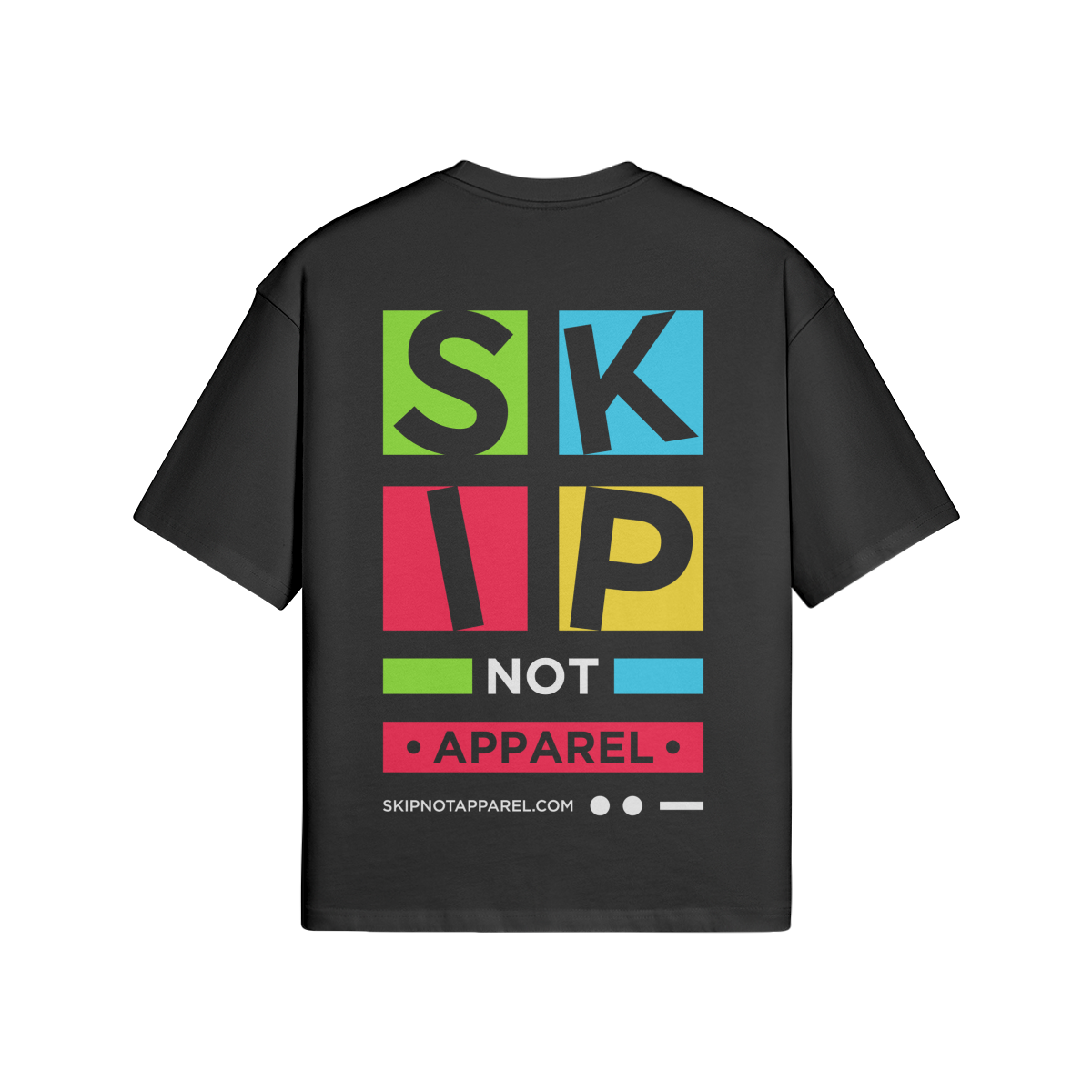 Skip Not Unisex Oversized Snow Wash T-shirt