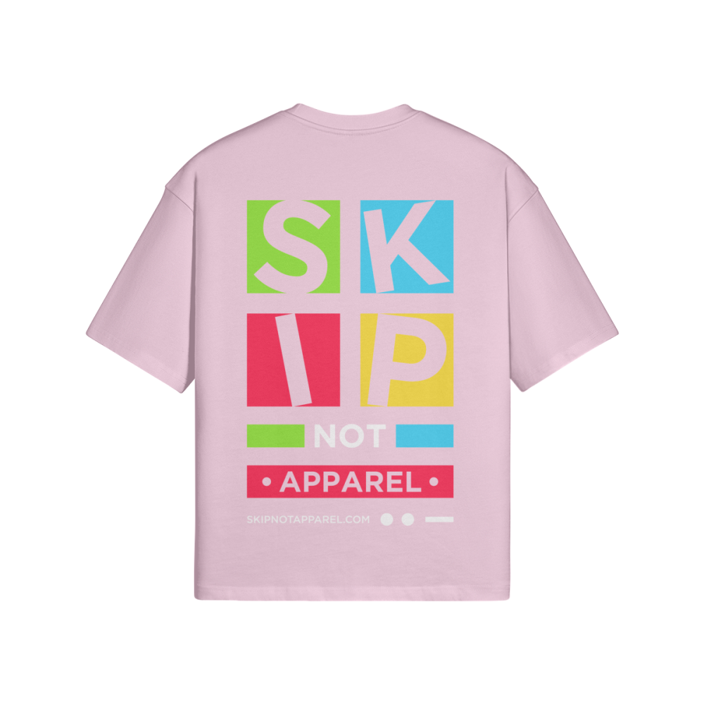 Skip Not Unisex Oversized Snow Wash T-shirt - Image 7