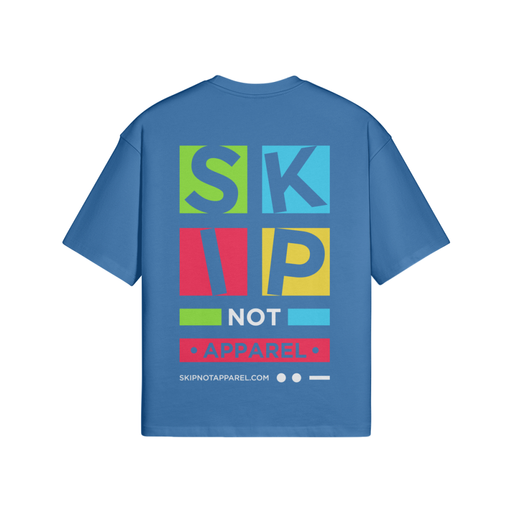 Skip Not Unisex Oversized Snow Wash T-shirt - Image 6