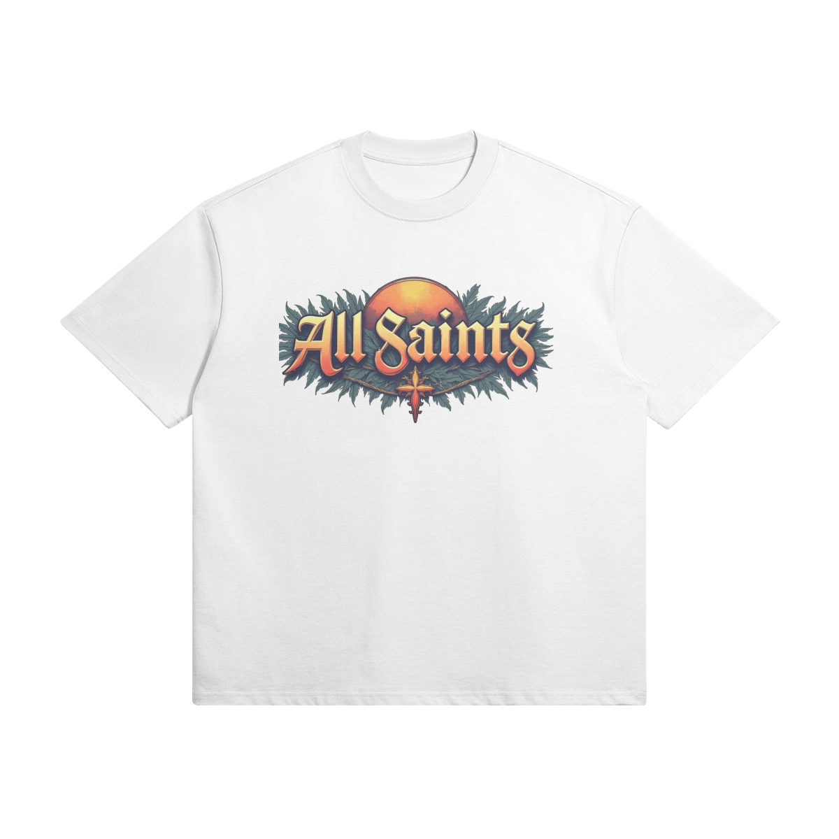 All Saints Unisex Oversized Snow Wash T-shirt