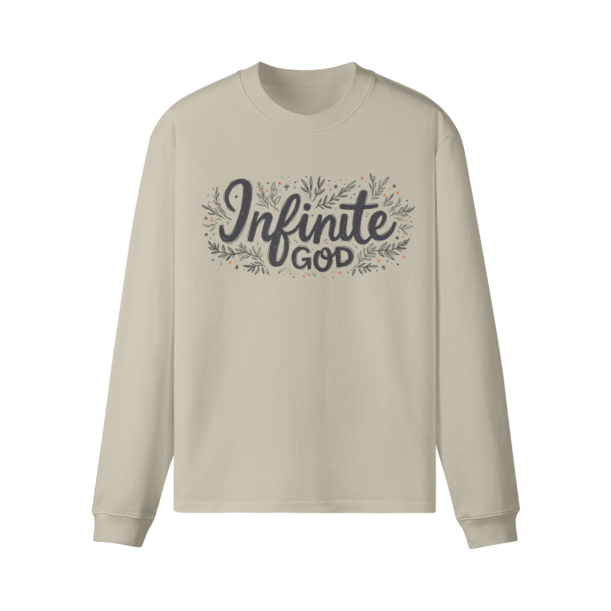 Infinite God Unisex Crew Neck Loose Long Sleeve