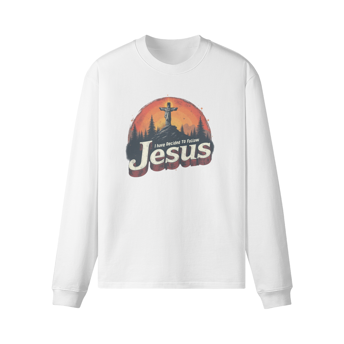 Jesus Unisex Crew Neck Loose Long Sleeve