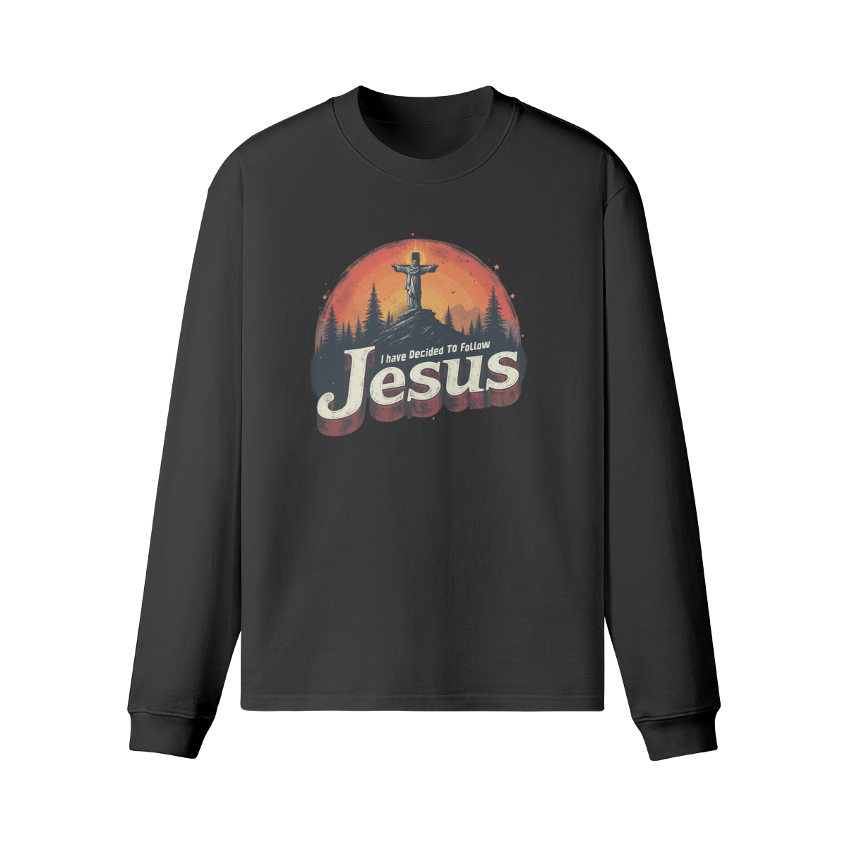 Jesus Unisex Crew Neck Loose Long Sleeve
