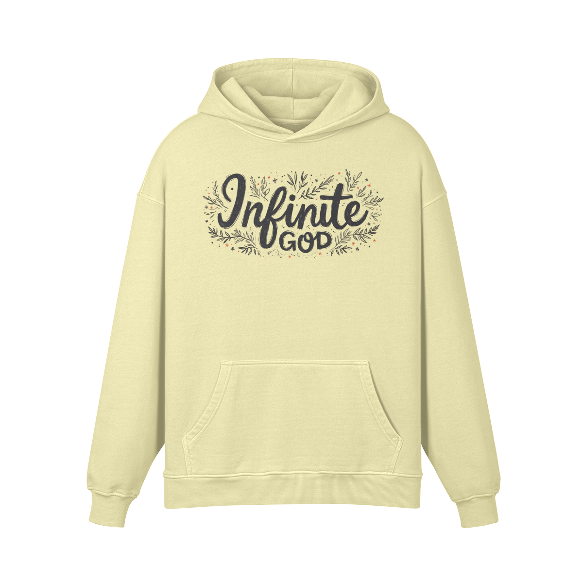 Infinite God Unisex Super Heavyweight Oversized Retro Hoodie