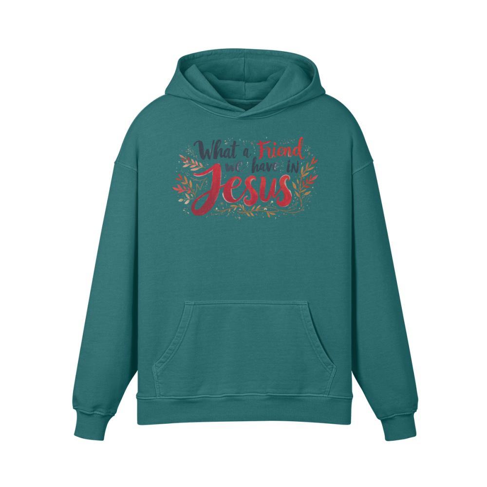 Jesus Unisex Super Heavyweight Oversized Retro Hoodie - Image 3