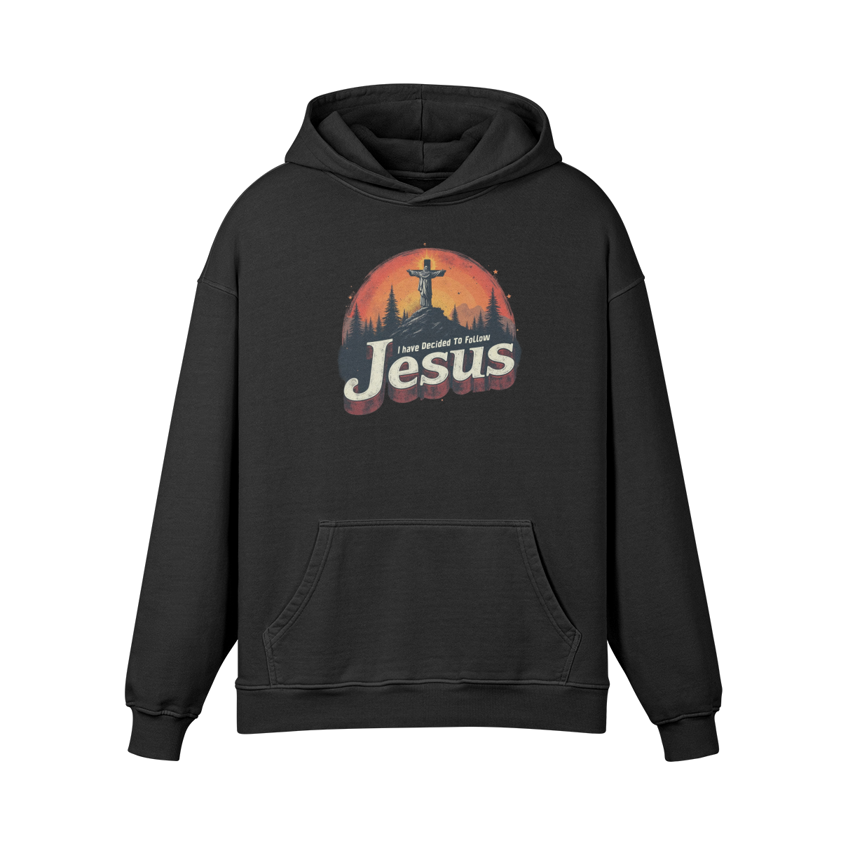 Jesus Unisex Super Heavyweight Oversized Retro Hoodie