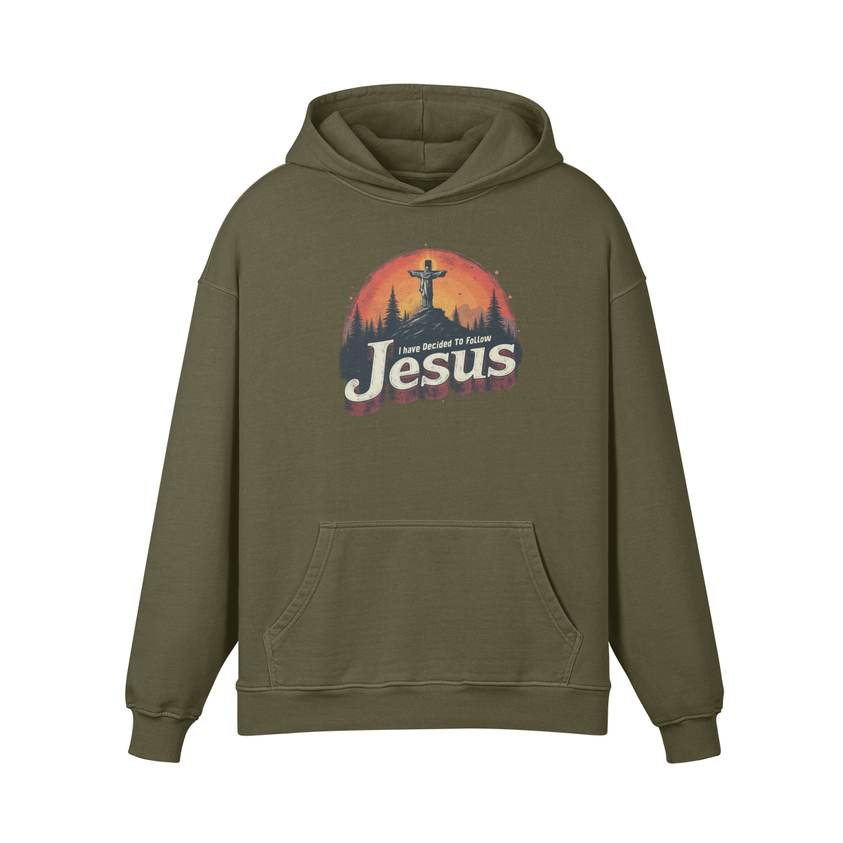 Jesus Unisex Super Heavyweight Oversized Retro Hoodie