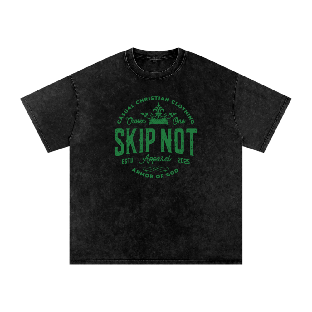 Skip Not Acid Wash Oversize T-Shirt - Image 12