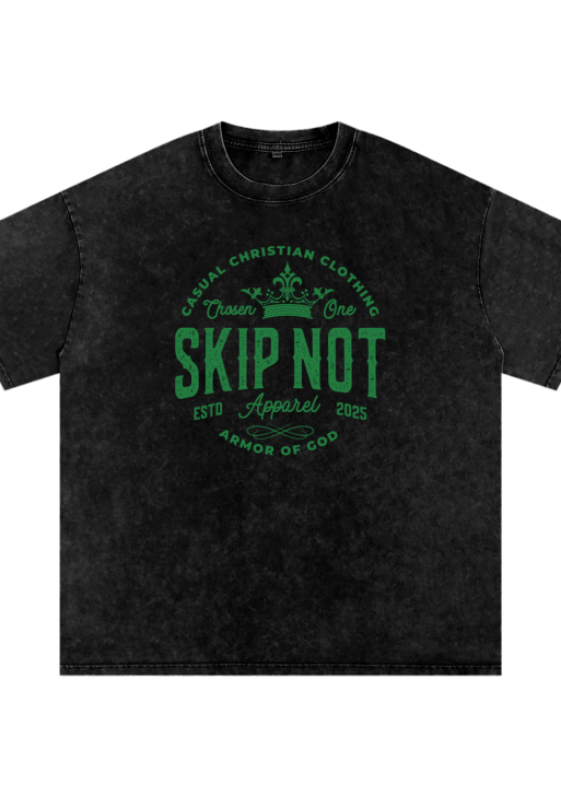 Skip Not Acid Wash Oversize T-Shirt