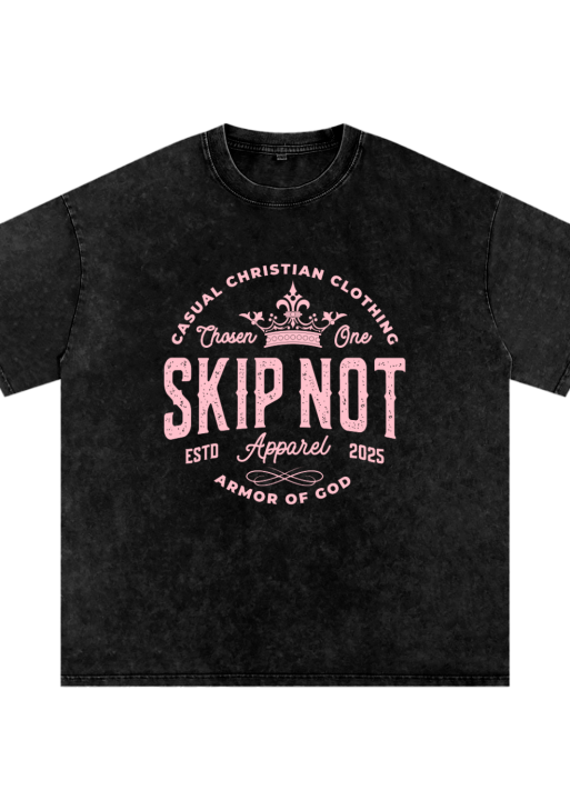 Skip Not Acid Wash Oversize T-Shirt