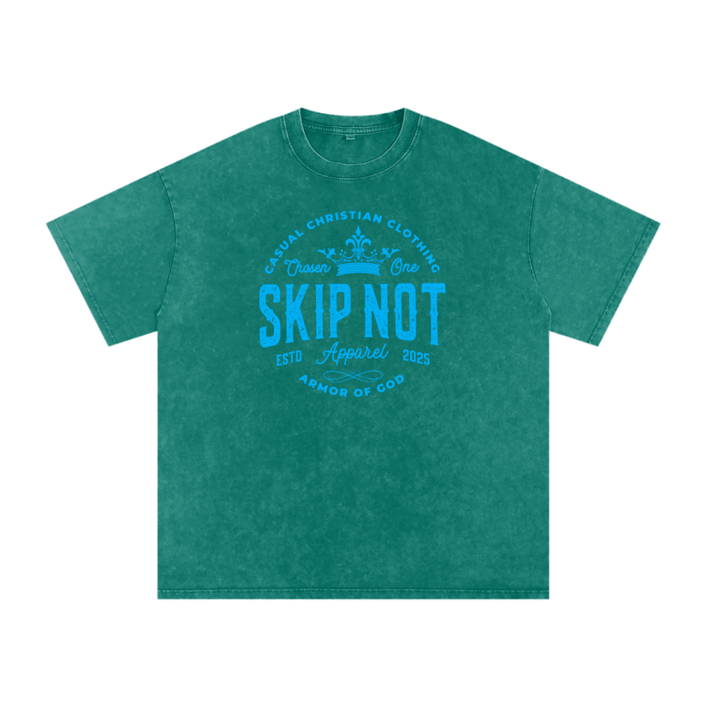 Skip Not Acid Wash Oversize T-Shirt - Image 4