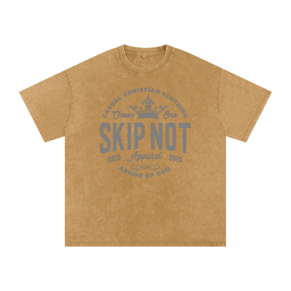 Skip Not Acid Wash Oversize T-Shirt - Image 10