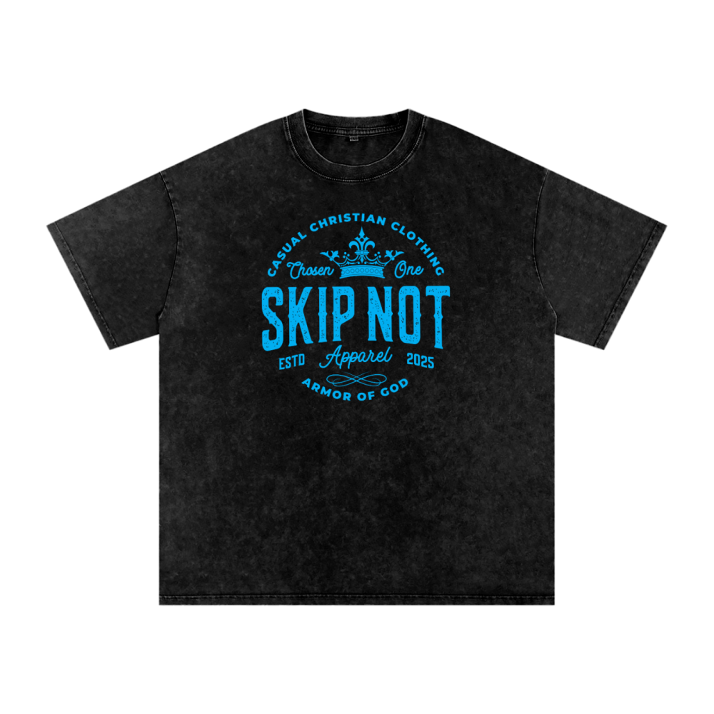 Skip Not Acid Wash Oversize T-Shirt - Image 17