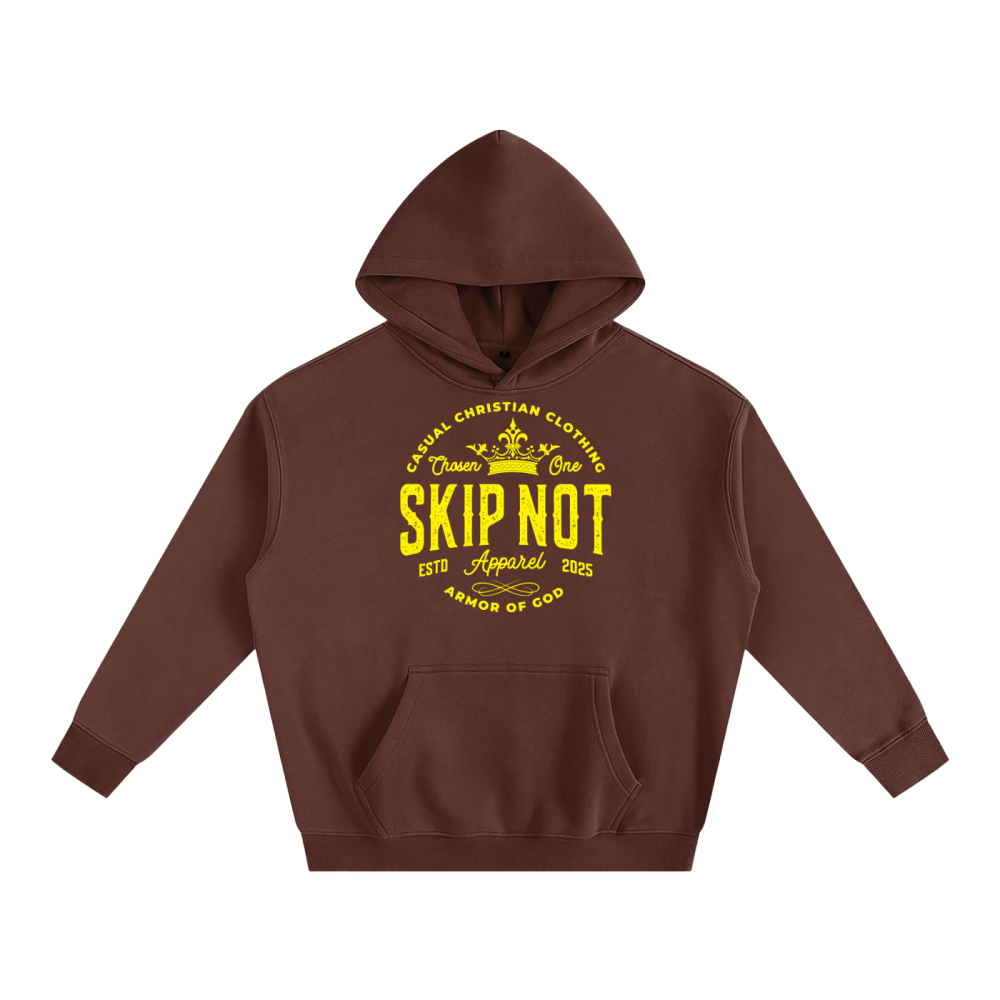 Skip Not Unisex Oversize Fleeced Hoodie - Image 6