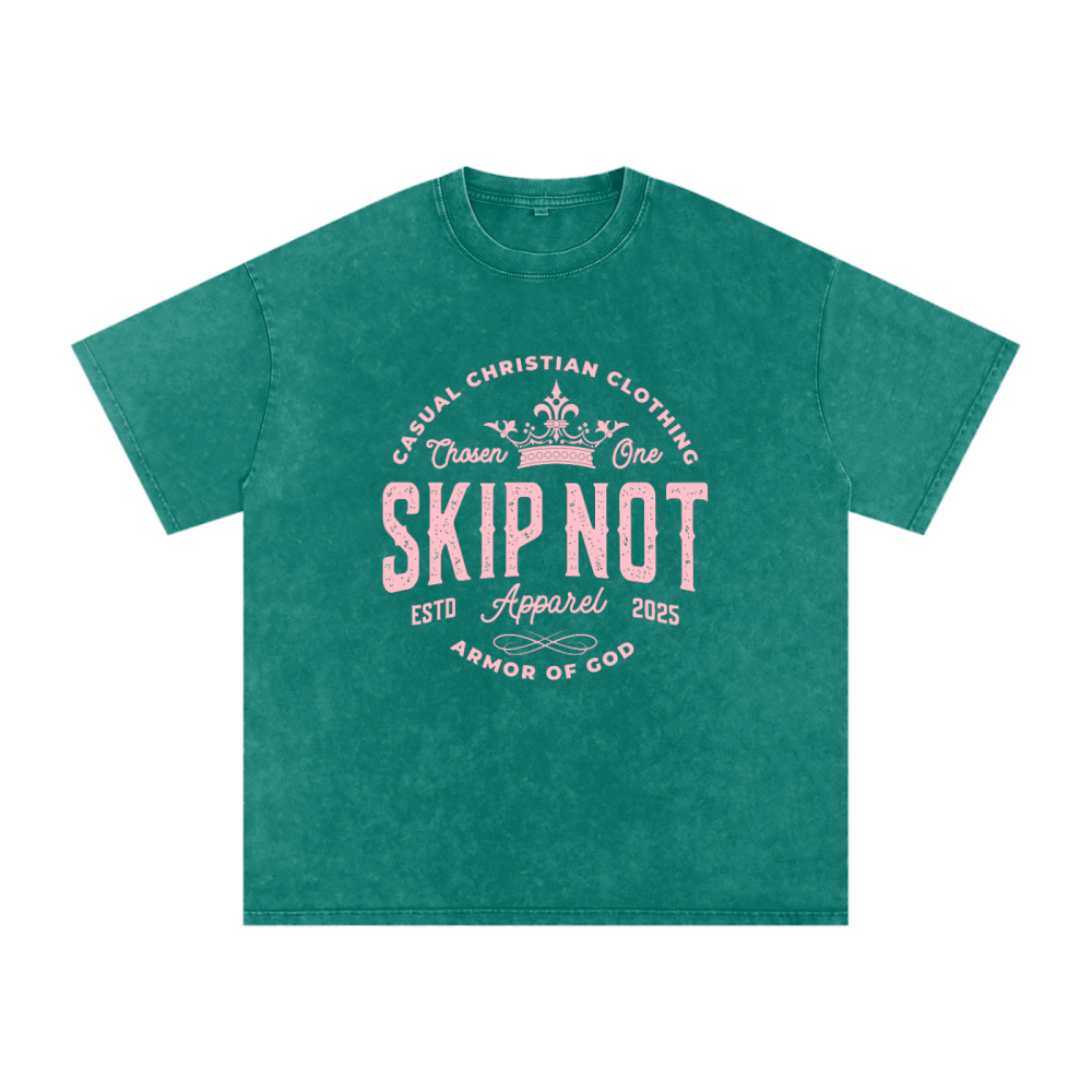 Skip Not Acid Wash Oversize T-Shirt - Image 4