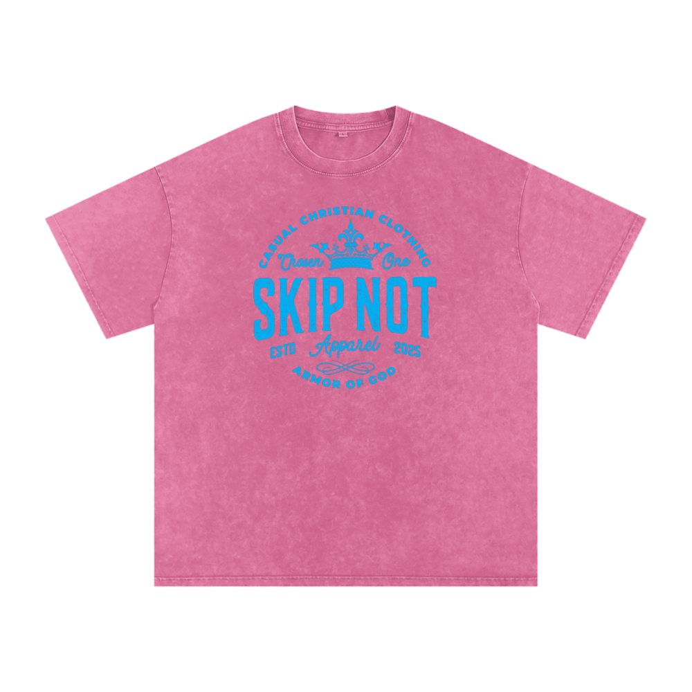 Skip Not Acid Wash Oversize T-Shirt - Image 8