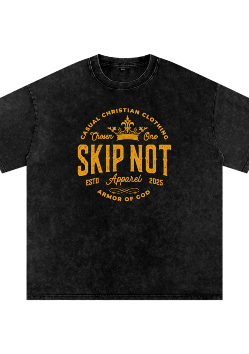 Skip Not Acid Wash Oversize T-Shirt