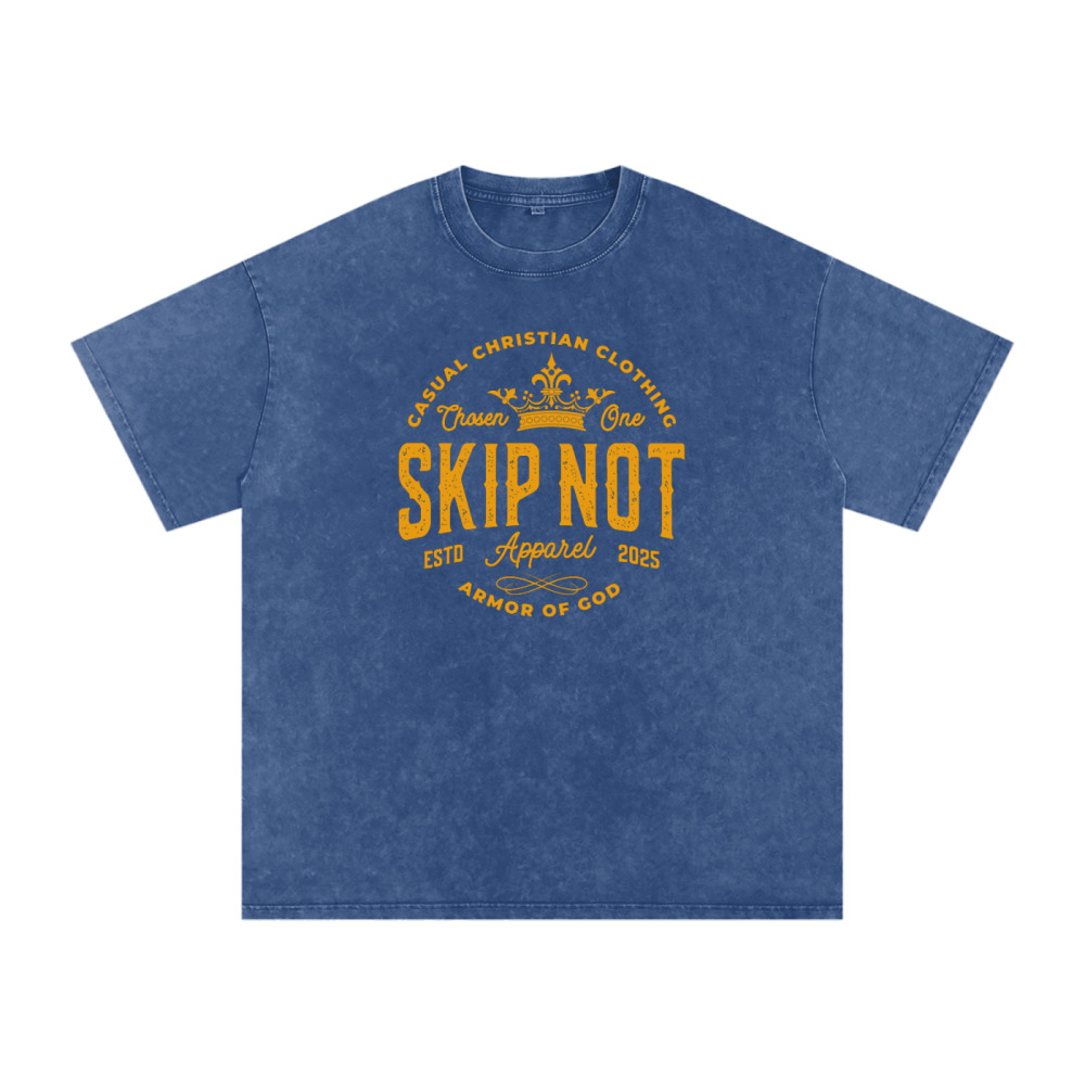 Skip Not Acid Wash Oversize T-Shirt - Image 6