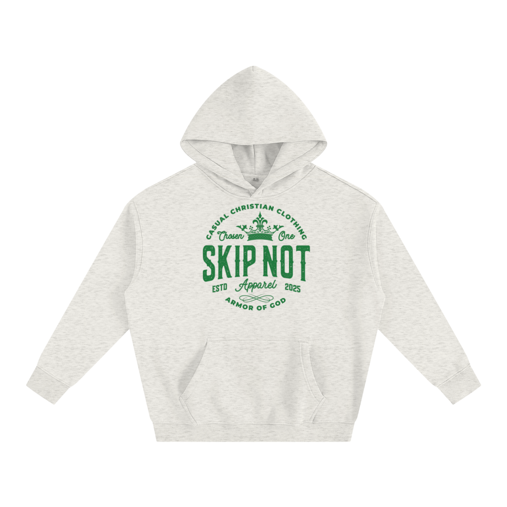 Skip Not Unisex Oversize Fleeced Hoodie - Image 2