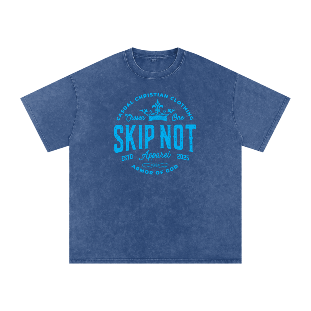 Skip Not Acid Wash Oversize T-Shirt - Image 6