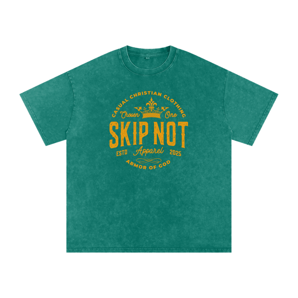 Skip Not Acid Wash Oversize T-Shirt - Image 4