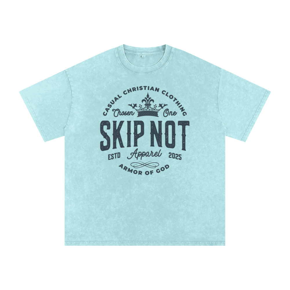 Skip Not Acid Wash Oversize T-Shirt - Image 13