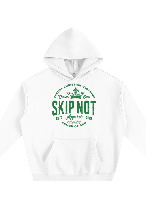 Skip Not Unisex Oversize Fleeced Hoodie