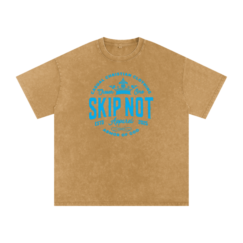 Skip Not Acid Wash Oversize T-Shirt - Image 12