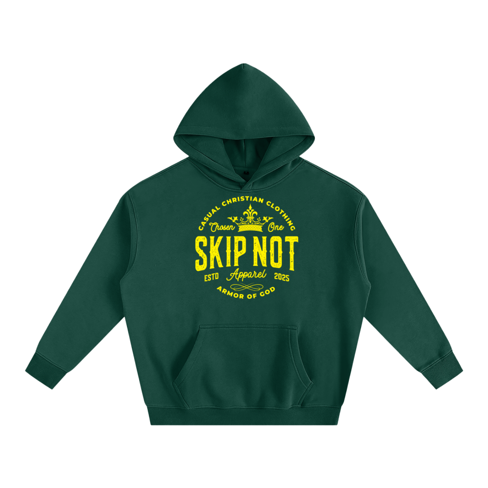 Skip Not Unisex Oversize Fleeced Hoodie - Image 4