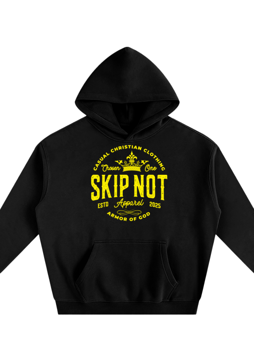 Skip Not Unisex Oversize Fleeced Hoodie