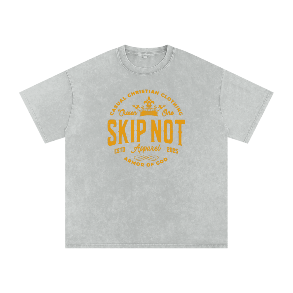 Skip Not Acid Wash Oversize T-Shirt - Image 10