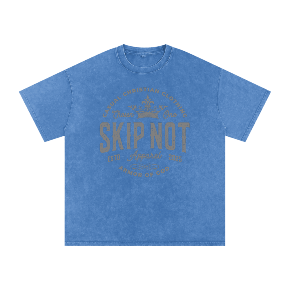 Skip Not Acid Wash Oversize T-Shirt - Image 8