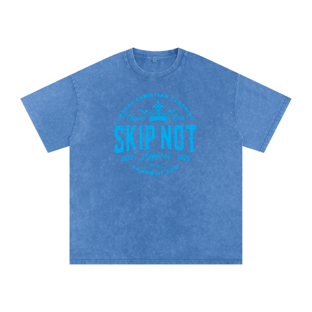 Skip Not Acid Wash Oversize T-Shirt - Image 10