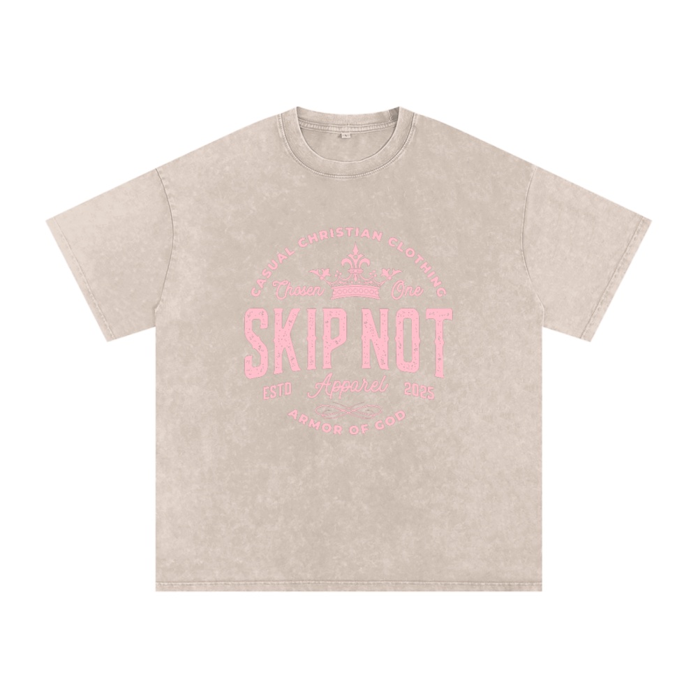 Skip Not Acid Wash Oversize T-Shirt - Image 10
