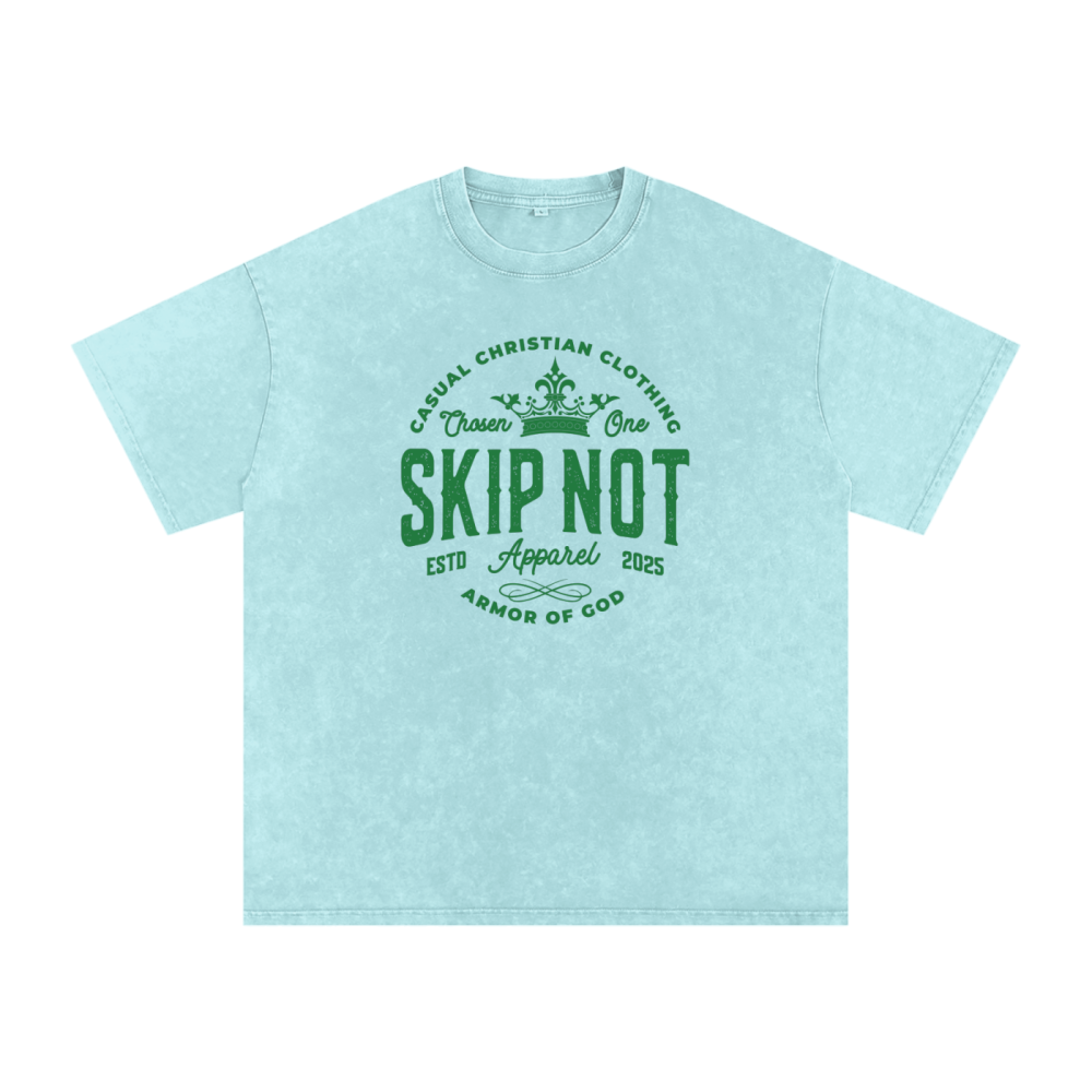 Skip Not Acid Wash Oversize T-Shirt - Image 2