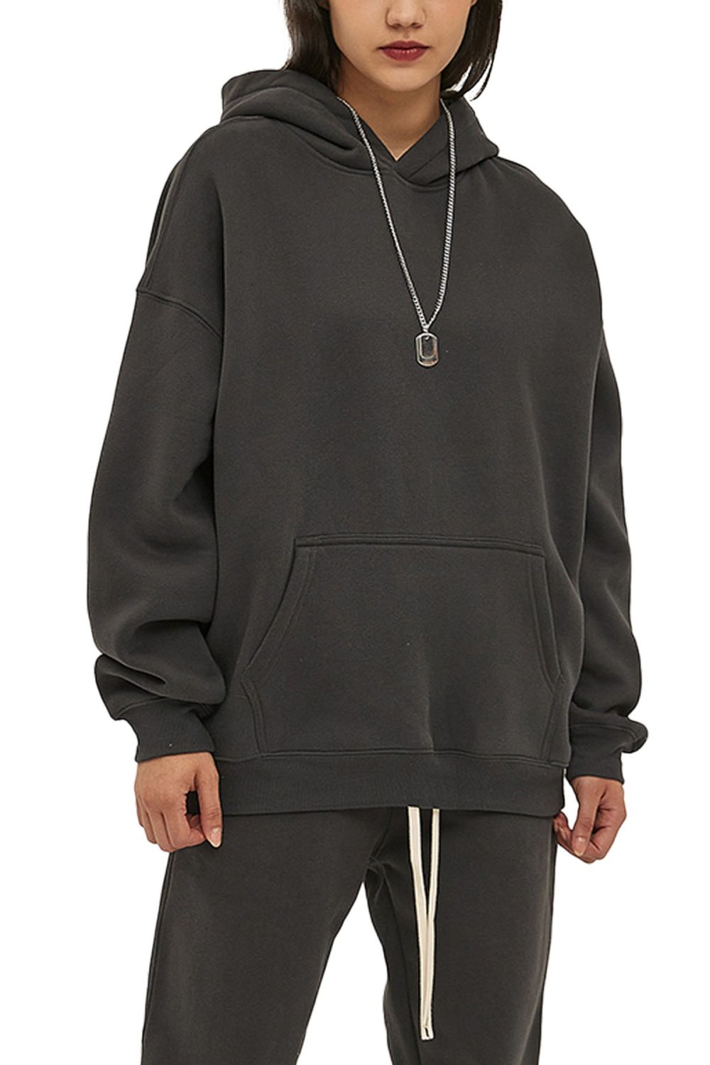 Skip Not Unisex Oversize Fleeced Hoodie - Image 12